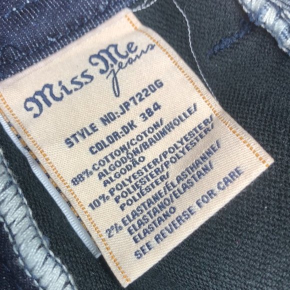 LIKE NEW VINTAGE MISS ME JEANS SIGNATURE SUPER SKINNY 27x27 💎 - Picture 9 of 12
